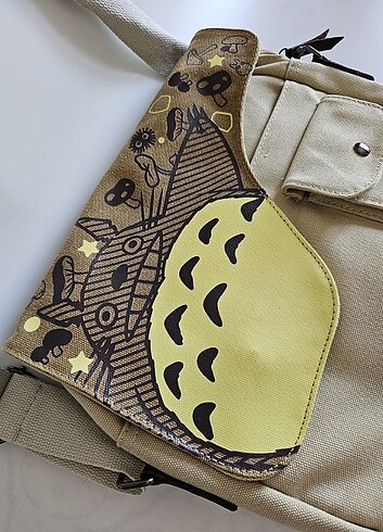 Beden Totoro'lu Postacı çantası, hiç kullanılmadı!
