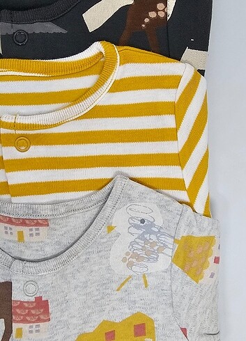 3 Ay Beden Marksandspencer Saf Pamuklu 3'lü Uyku Tulumu, 3-6 Aylık