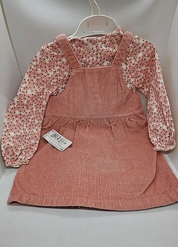 18-24 Ay Beden Marksandspencer, Kadife Jile Elbise Takımı