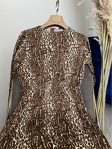 Armine Tesettür Leopar elbise
