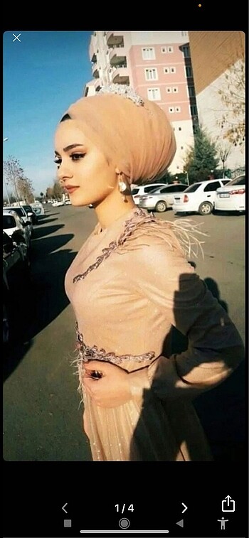 Tesettür simli abiye