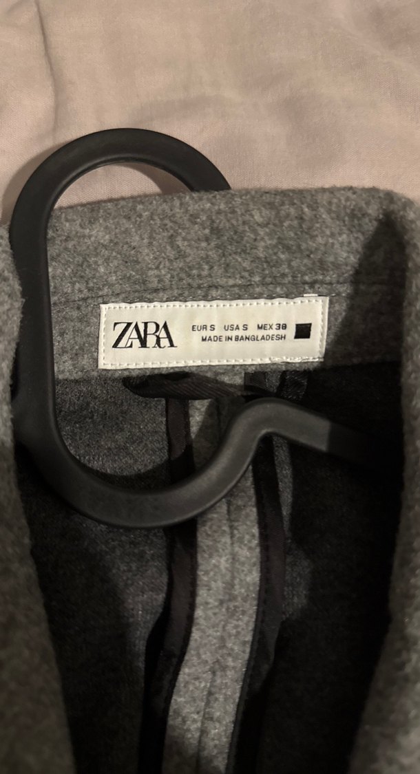 Gri Erkek Yün Midi Kaban Düğmeli - Görsel 2