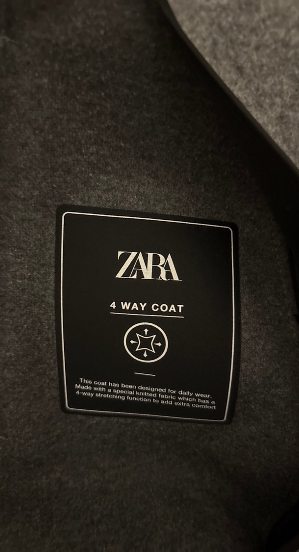 Gri Erkek Yün Midi Kaban Düğmeli - Görsel 4