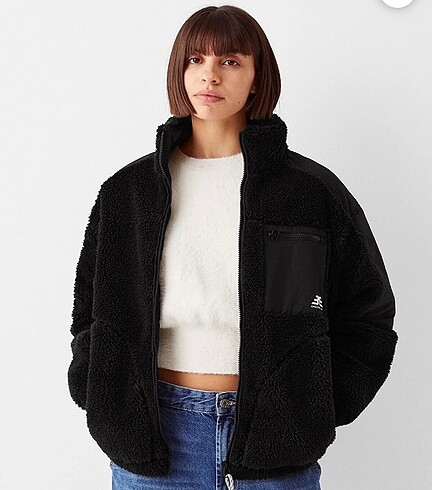 Bershka peluş ceket