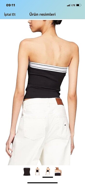 s Beden TOMMY HİLFİGER ORJİNAL CROP ETİKETLİ