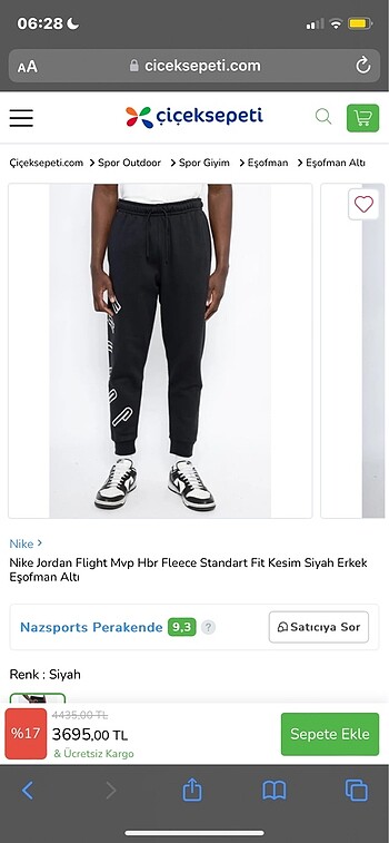 s Beden NİKE JORDAN EŞOFMAN