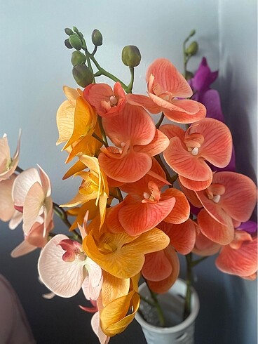  Beden Orkide yapay çiçek