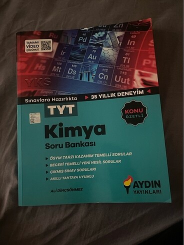 aydın yayınları kimya soru bankası
