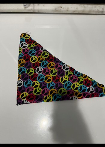 Renkli Kadın Fular - Kurdele Detaylı - Görsel 8