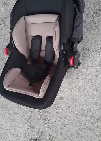 Kahverengi Bebek Arabası Siyah Kumaş puset dahil - Görsel 7