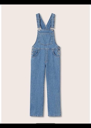 Mavi Denim Kadın Midi Tulum - Görsel 3