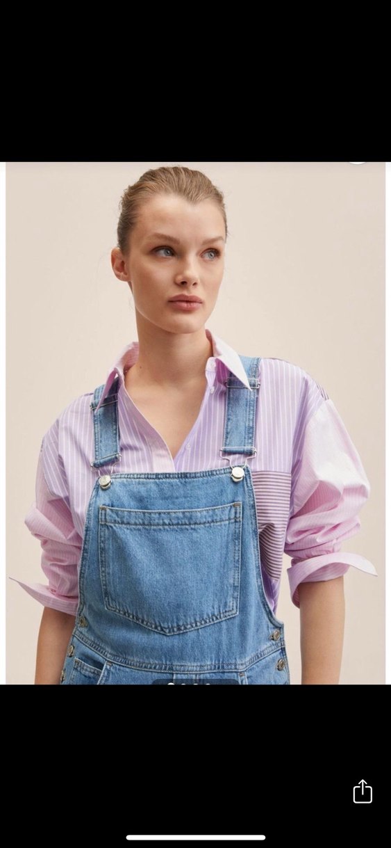 Mavi Denim Kadın Midi Tulum - Görsel 2