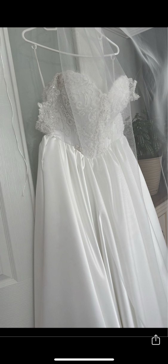 Modern Klasik Straplez A-Line Gelinlik - Görsel 3