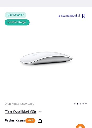 Apple Orijinal Magic Mouse