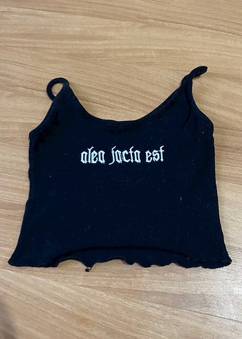Siyah askılı Mini Üst