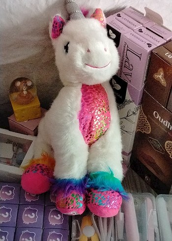 Renkli Unicorn Peluş Oyuncak