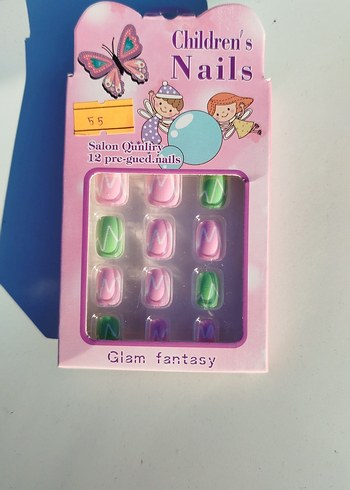 Çocuklar için Pastel Renkli Tırnak - Görsel 4