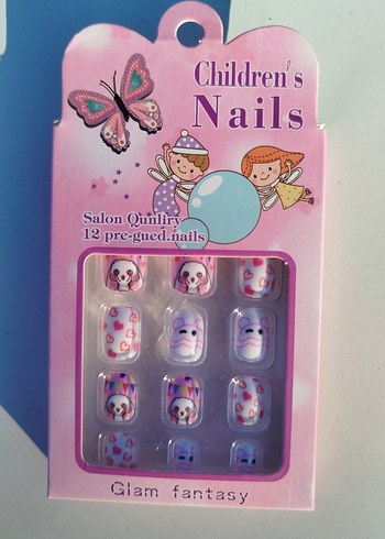 Çocuklar için Pastel Renkli Tırnak - Görsel 3