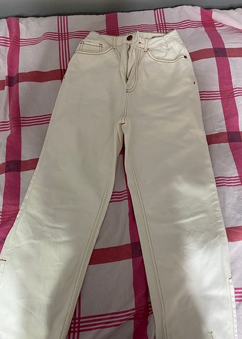 LC Waikiki Beyaz Kadın Midi Boy Regular Fit Kot Pantolon