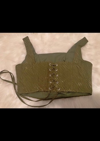 haki zebra korse bustiyer - Görsel 6