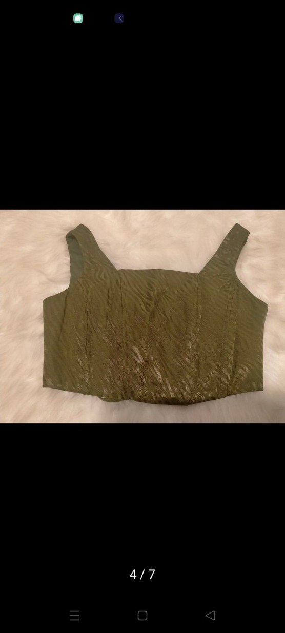 haki zebra korse bustiyer - Görsel 5