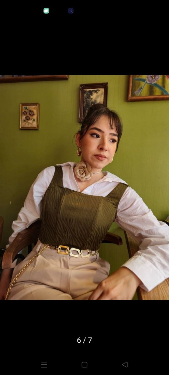 haki zebra korse bustiyer - Görsel 4