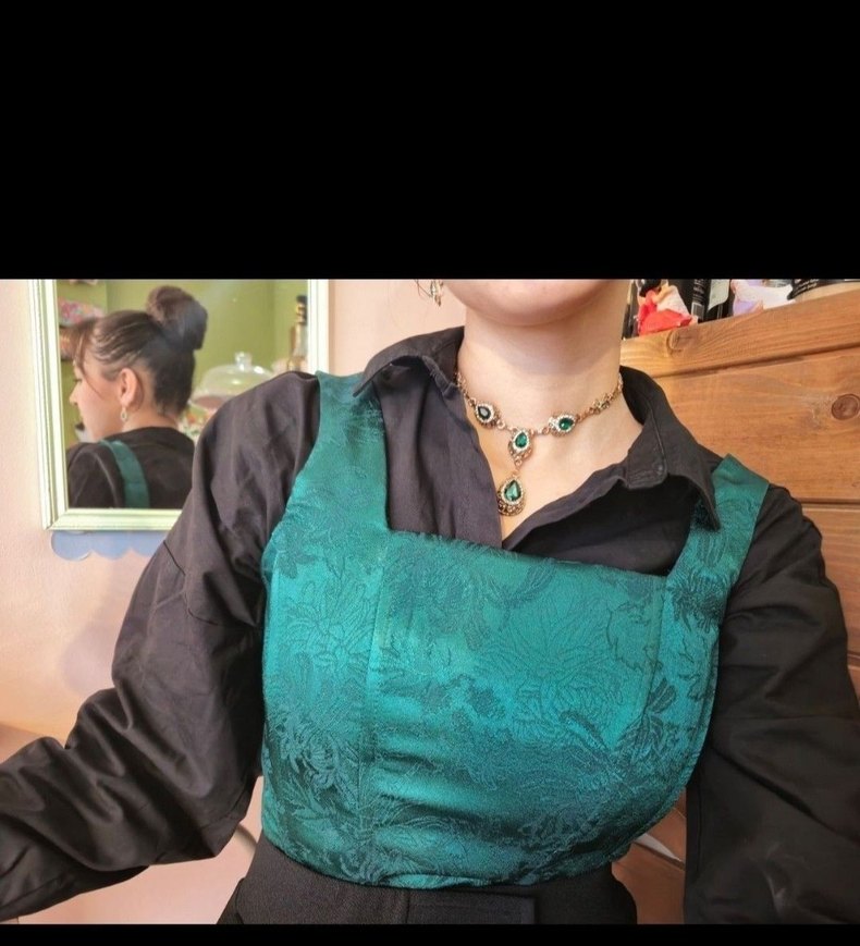 zümrüt yeşili korse büstiyer - Görsel 2