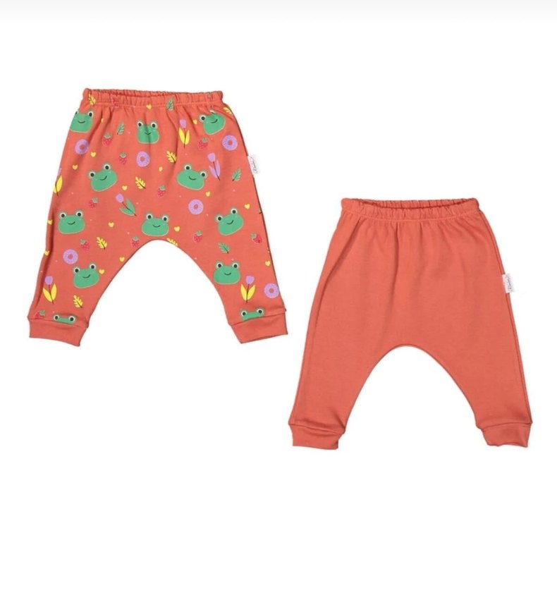 RENKLİ BASKILI BEBEK İKİLİ PİJAMA ALT - Görsel 3