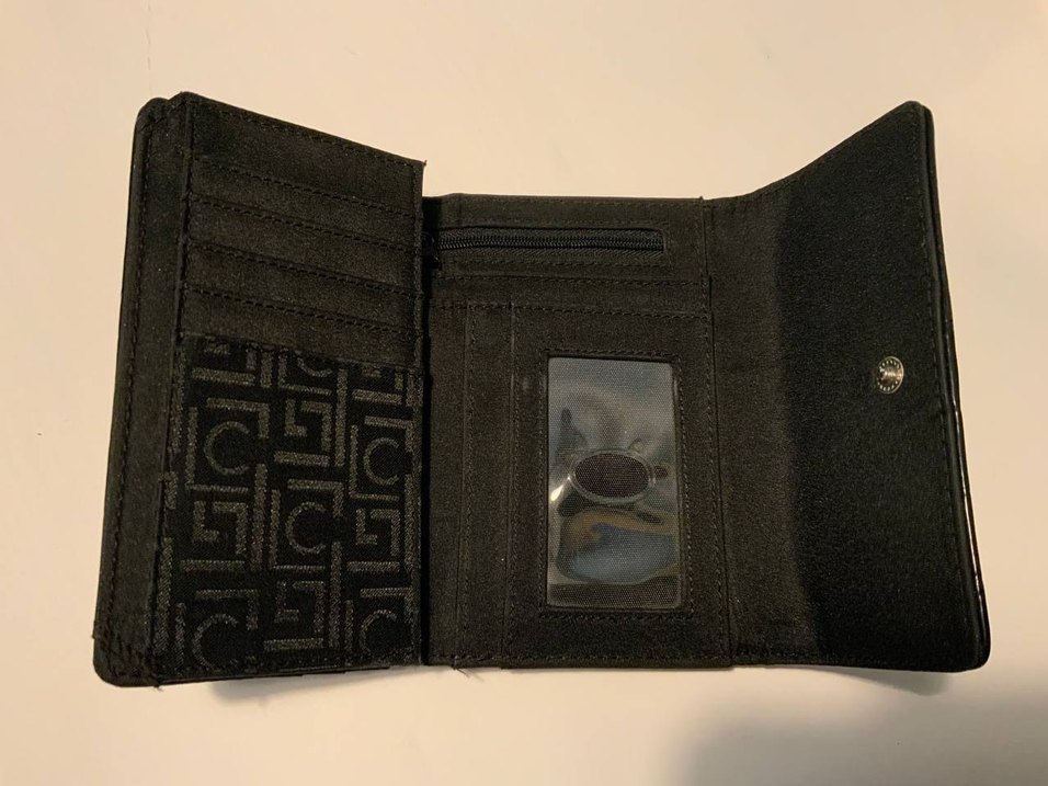 Klasik Siyah Deri Tokalı Kadın Cüzdanı - Görsel 3