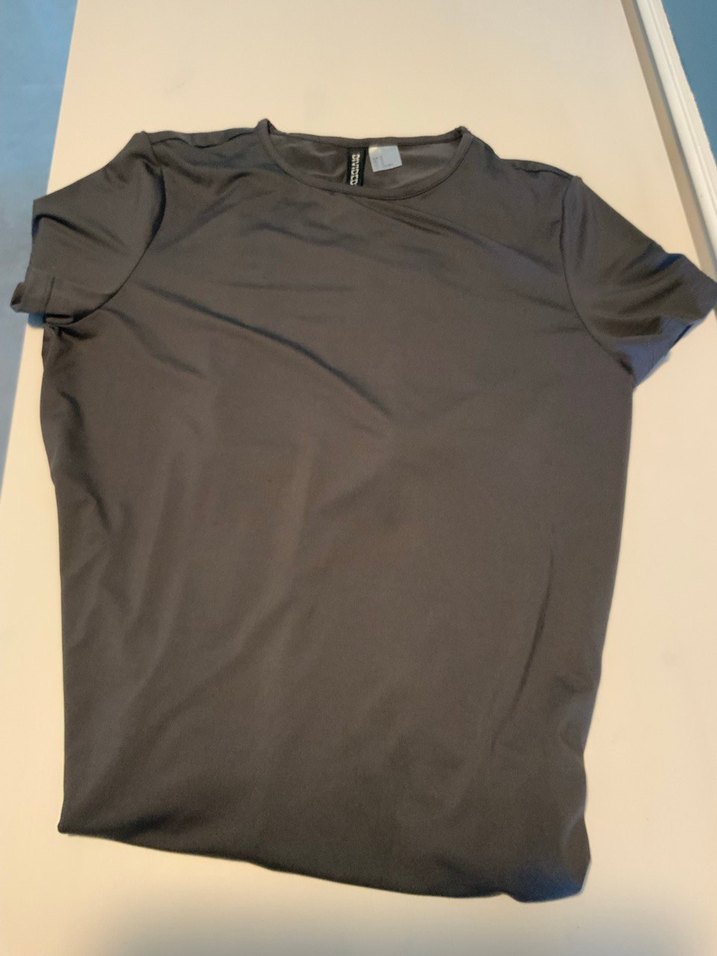 Gri kısa kollu salaş elbise - Görsel 4