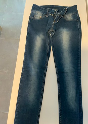Diğer Parlak Mavi Kadın Denim Pantolon