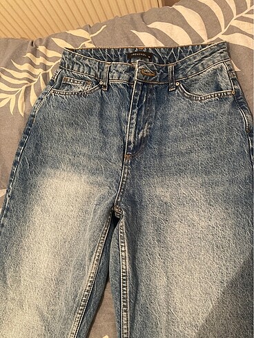 Lacivert mom jean