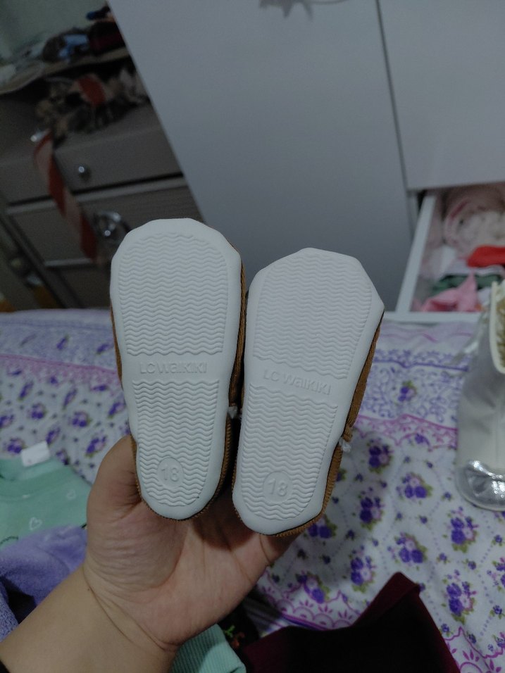 Tokalı Kahverengi Erkek Bebek Ev Botu - Görsel 2