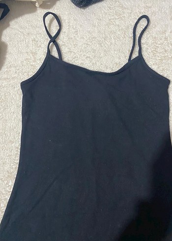 Penye H&M siyah kadın mini elbise - Görsel 3