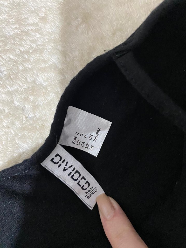 Penye H&M siyah kadın mini elbise - Görsel 2