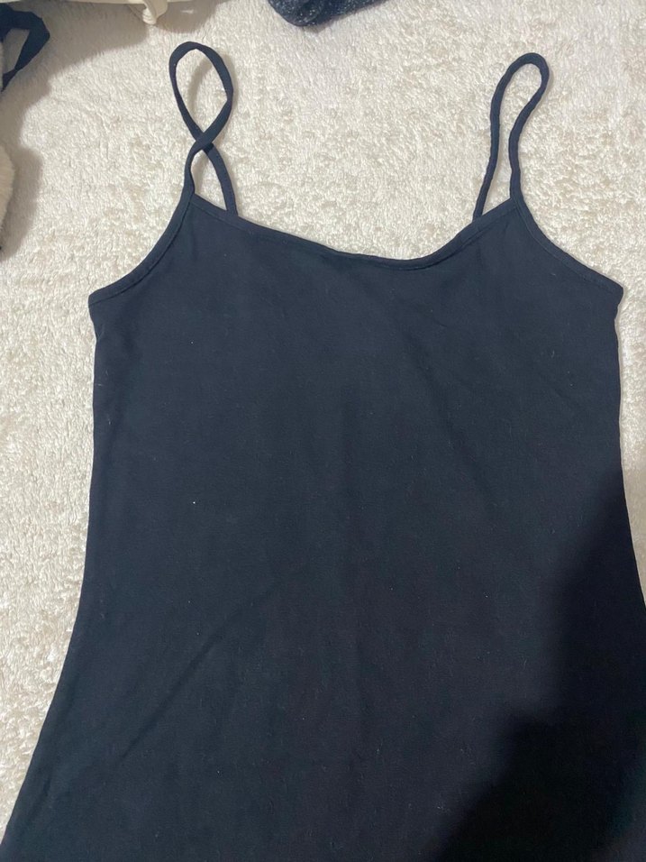 Penye H&M siyah kadın mini elbise - Görsel 3