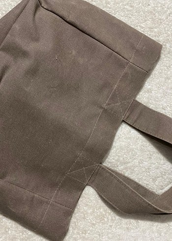 Bej Keten Kadın Günlük Çanta - Görsel 2