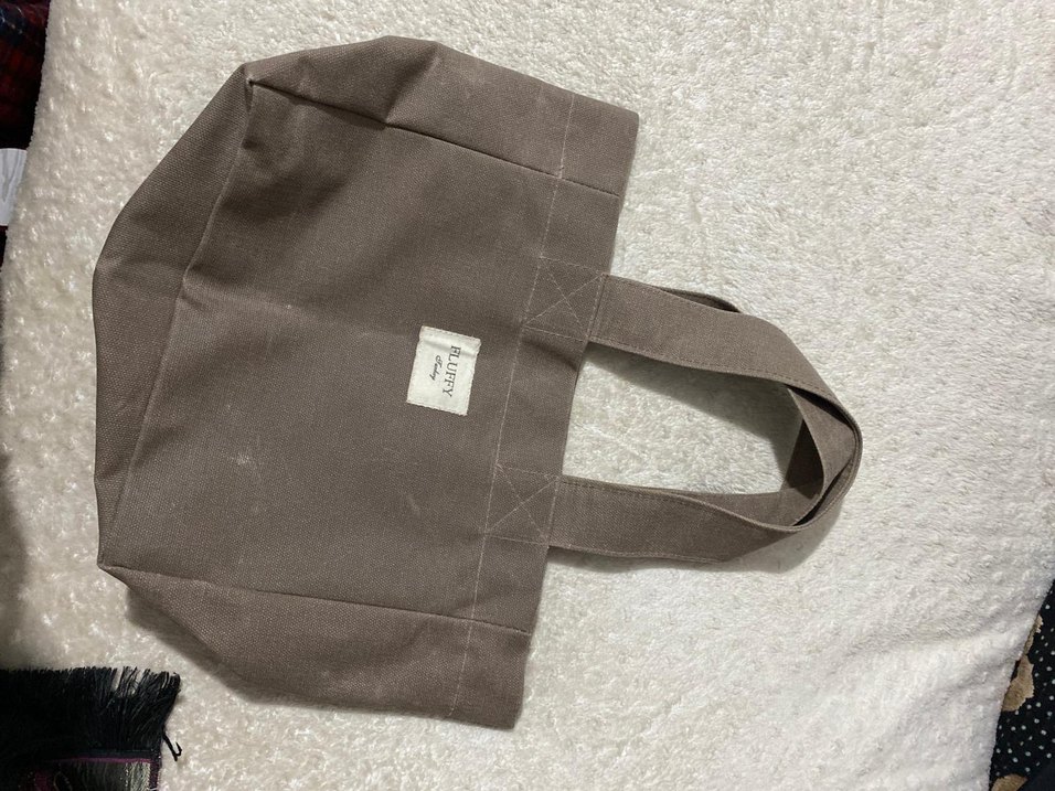 Bej Keten Kadın Günlük Çanta - Görsel 3