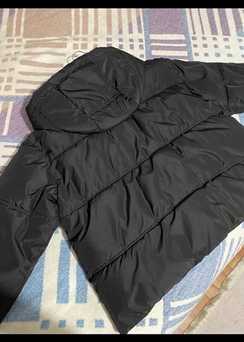 Düğmeli Siyah Kadın Kışlık Mont - Görsel 2