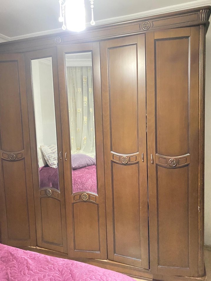 6 kapılı 2 aynalı Ankara Dolabı Taş Gibi - Görsel 5