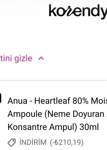 Anua Heartleaf 80 Nemlendirici Serum - Görsel 3