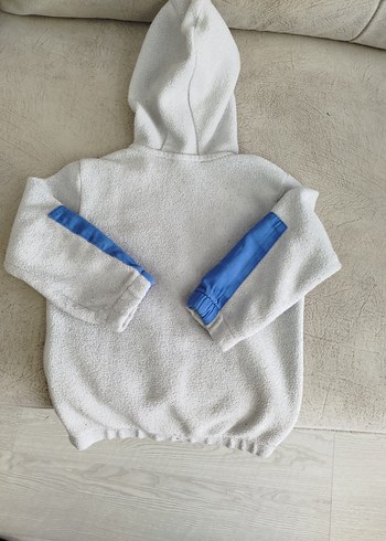 Gri Kapüşonlu Fermuarlı Erkek Sweatshirt - Görsel 2