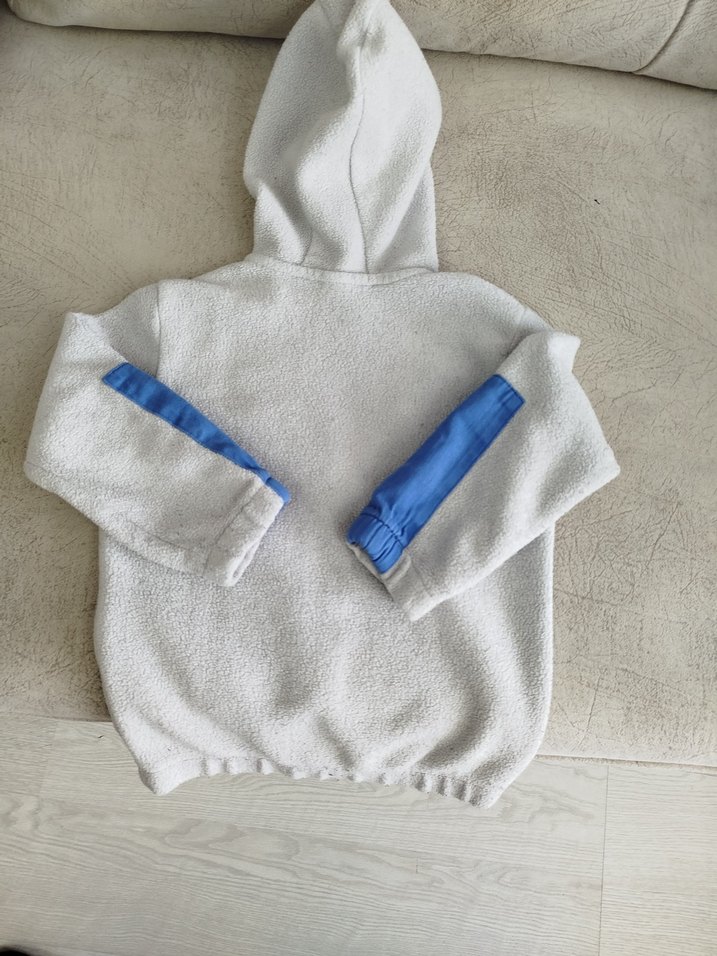 Gri Kapüşonlu Fermuarlı Erkek Sweatshirt - Görsel 2