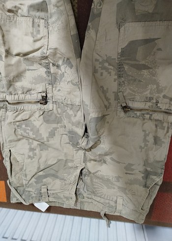 Gri Kamuflajlı Erkek Kargo Pantolon - Görsel 2