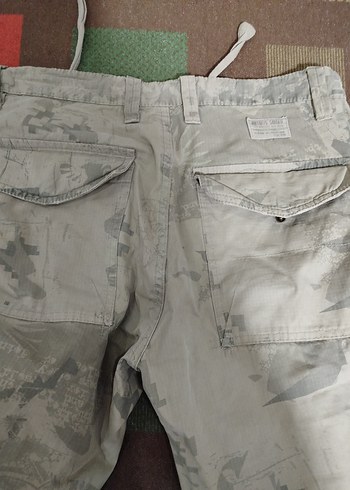 Gri Kamuflajlı Erkek Kargo Pantolon - Görsel 3