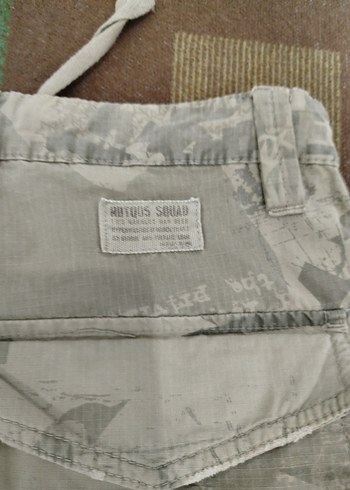 Gri Kamuflajlı Erkek Kargo Pantolon - Görsel 4