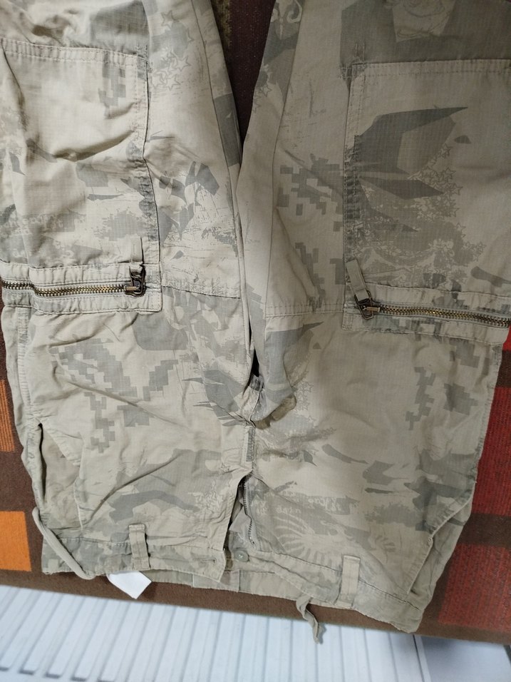 Gri Kamuflajlı Erkek Kargo Pantolon - Görsel 2