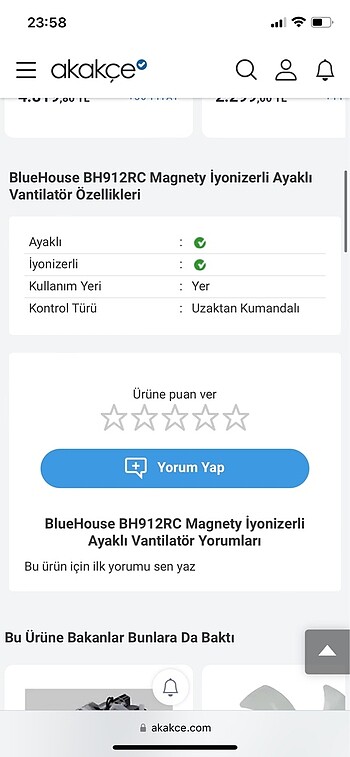 Blue house vantilatör - Görsel 2