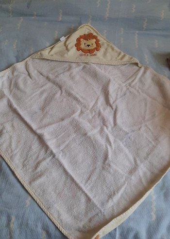 Bebekler için pastel renkli hayvan desenli havlu - Görsel 3