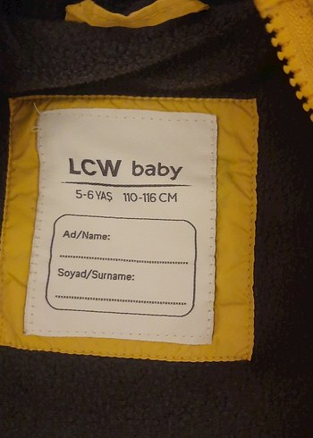Sarı Kapüşonlu Erkek Çocuk Mont - Görsel 2